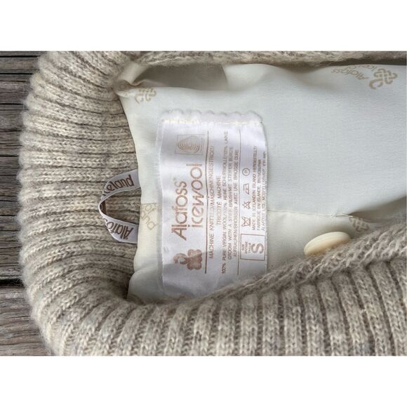 Alafoss of Iceland Vintage Fully Lined Hand Knit Wool Sweater Jacket vintage - Picture 10 of 10